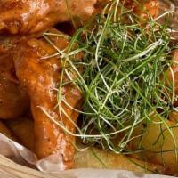 Wings · Spicy, gluten free. A Wisco favorite with a Peruvian twist. Eight aji panca and rocoto wings...