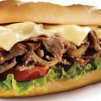 Great Steak Cheesesteak · Grilled with onions & provolone cheese, topped with lettuce, tomato, and mayonnaise.