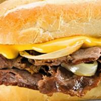 Original Philly Cheesesteak · Sirloin steak, grilled onions, and cheese sauce.
