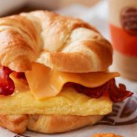 Croissan'Wich Protein, Egg & Cheese · Our CROISSAN'WICH is now made with 100% butter for a soft, flaky croissant piled high with f...