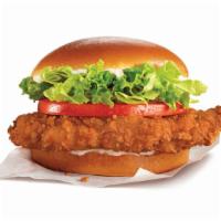 Crispy Chicken Sandwich · Our Crispy Sandwich is made with 100% white meat chicken filet, seasoned and breaded and car...