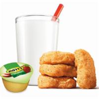 Chicken Nuggets - 4 Pc · Made with white meat, our bite-sized Chicken Nuggets are tender and juicy on the inside and ...