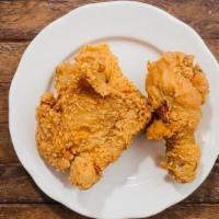 Fried Chicken (Dark Meat) · Includes one thigh and leg, hand-breaded with Charles O’s special seasoning blend.