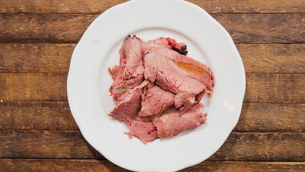 Carved Roast Beef · Slow roasted for 12 hours and hand-carved.