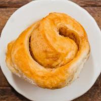 Cinnamon Roll · Lots of cinnamon sugar rolled into a classic dough and brushed with butter.