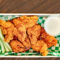 Boneless Wings · All white meat chicken with your choice of sauce. Mild or Hot buffalo sauce, Honey glaze, Si...