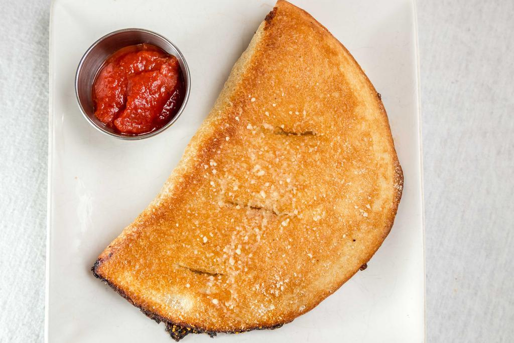 Pizza Calzone · Pepperoni, pizza sauce & lots o' cheese.