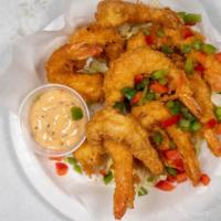 Fried Shrimps Dinner Basket · 