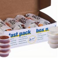 Soft Taco Fast Pack · Eight Soft Tacos - Our Best Sellers! Served with 8 Spicy Salsas and 8 FREE Amigos Famous Ranch