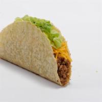 Combo 3. Two Crisp Tacos · Seasoned ground beef, cheddar cheese, and lettuce in a crisp corn shell.