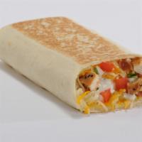 Quesadilla Burritos · Marinated steak, grilled chicken, or southwest chicken, with bacon bits, cheddar cheese, and...