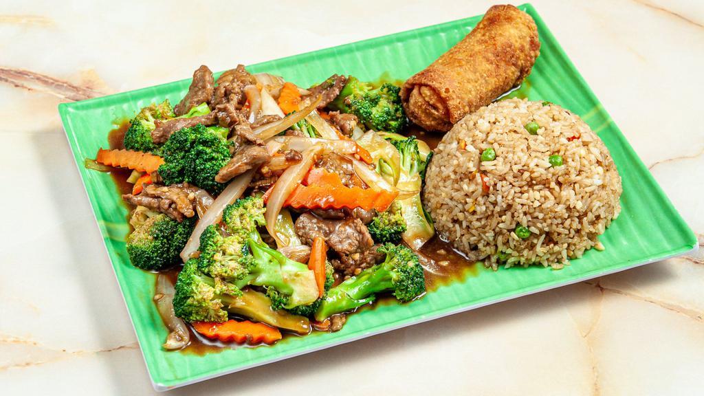 Beef With Broccoli · Classic beef and broccoli stir-fried with brown sauce.