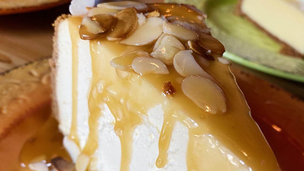 Katzinger'S Cheesecake · Salted Caramel, toasted almonds