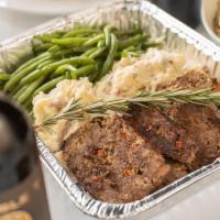 Prhyme Meatloaf For Two · Homestyle meatloaf made with USDA prime beef, prhyme steak sauce.