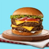 Og Angus Beef · Angus beef patty built up classically with fresh lettuce, pickles, tomatoes, onions, America...