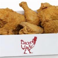 8 Pcs Meal · 8 PIECES OF OUR HAND BREADED CHICKEN ON THE BONE. THE BOX INCLUDES 2 BREASTS, 2 THIGHS, 2 LE...