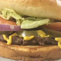 #7 Tex Burger  · (Mayo, Lettuce, Tomato, Jalapeño Slices, Mustard, Red Onion)