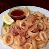Fried Calamari · Our signature tender fried calamari lightly breaded and seasoned to perfection.