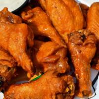 Wings- Buffalo(Hot) · Chicken wings tossed in our hot buffalo sauce.