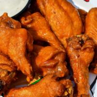 Wings- Buffalo(Blazing Hot) · Chicken wings tossed in blazing hot! buffalo sauce.