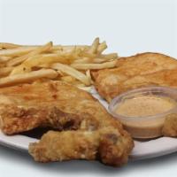 Turkey Chops And Fries · One Pound of Deep-Fried Turkey Chops in our seasoned batter served with French Fries, a slic...