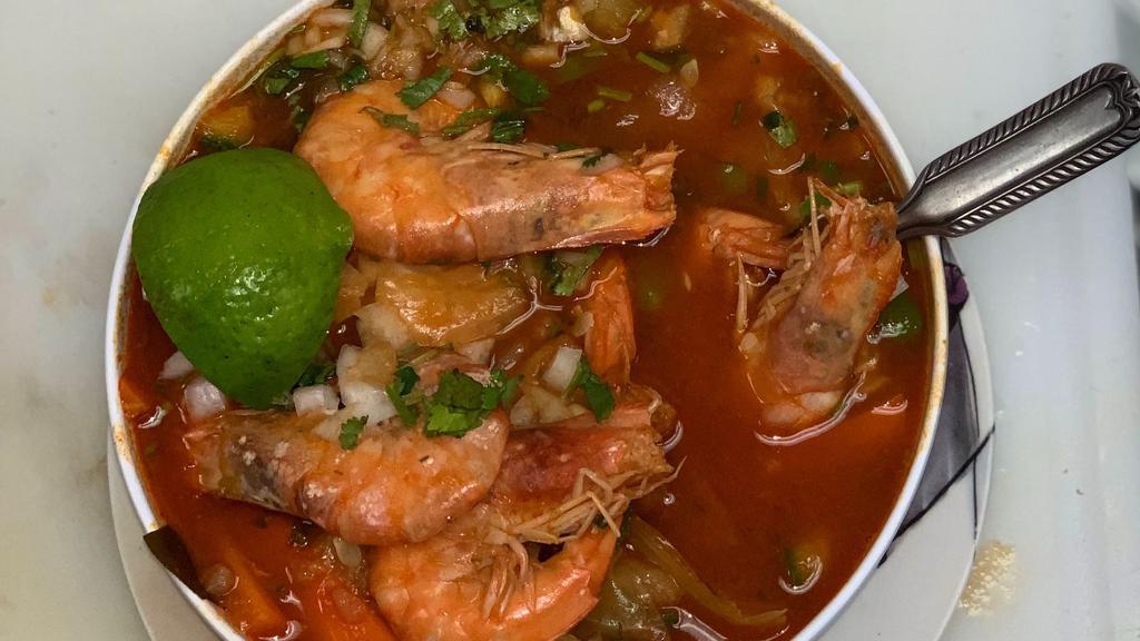 Fish Or Shrimp Soup · Served with tortillas.
specific fish or shrimp
