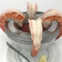 Shrimp Cocktail · Three jumbo shrimp, served with cocktail sauce.