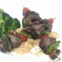 Beef Kabobs & Rice Pilaf (9 Oz.)
 · Served with rice pilaf and cabernet jus