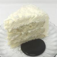 Coconut Cake
 · Coconut butter cake, whipped cream, and shredded coconut.