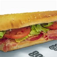 Blt Sub · Made with bacon, lettuce, tomatoes, mayonnaise, and famous dressing.