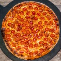 Loaded Pepperoni · Tomato Sauce, Extra Pepperoni, Cheese Blend