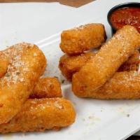 Mozzarella Sticks · Served with marinara, sprinkled with parmesan and parsley.