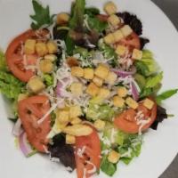 Tuscan Spring Mix Salad · Tuscan spring mix, romaine lettuce, tomatoes, red onions, parmesan cheese, croutons. Italian...
