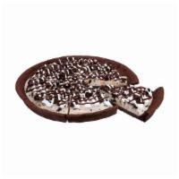 Oreo® Cookies 'N Cream Polar Pizza · An ice cream treat you eat like pizza! A double fudge brownie crust with OREO® Cookies 'N Cr...