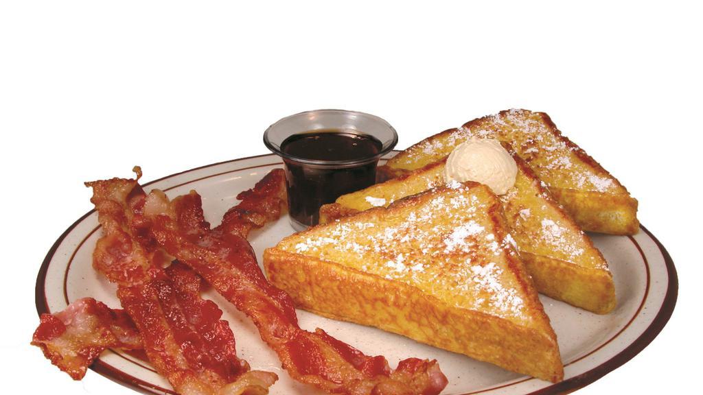 French Toast With Breakfast Meat · Your choice of bacon, ham or sausage (patties or links).