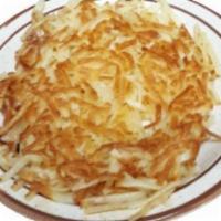 Our Famous Golden Hashbrowns · 