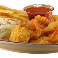 Who You Calling 'Shrimp?' Platter · Includes fries, coleslaw and cocktail sauce.