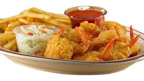 Shrimp Platter  · Light and delicious breaded shrimp. Includes fries, coleslaw, and cocktail sauce.