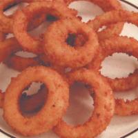 Onion Rings · Large rings with homestyle breading.