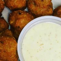 Breaded Mushrooms · Served with ranch.
