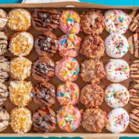 Party Pack Of Mini Donuts · 35 Mini Donuts. Choose up to seven different donuts.