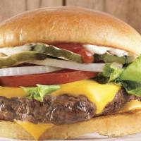 Cheeseburger · Served with beef or chicken.