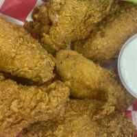 Chicken Wings (12)炸鸡翅Wing · BBQ, Buffalo, Cajun, Lemon pepper.