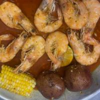 Shrimp (Head On) (1/2 Lb)有头虾半磅Camarons Con Cabeza(1/2Lb) · come with 1 corns&2 potatoes.