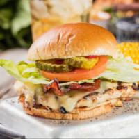 Byo Grilled Chicken Sandwich · Build your own grilled chicken sandwich with your choice of add-ons.
Served with choice of 1...