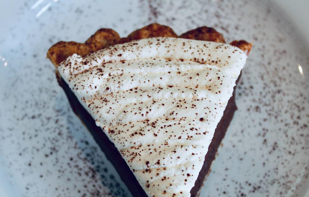 Slice Of Mae'S Chocolate Pie · chocolate pastry cream, whipped cream