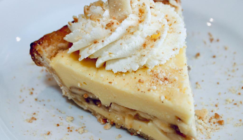 Slice Of Banana Cream · bananas, vanilla pastry cream, whipped cream, vanilla wafers