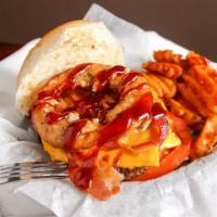 Western Burger · Bacon, American cheese, onion ring bbq sauce. 

Consuming raw or undercooked meats, poultry,...