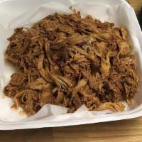 Pulled Pork On The Long Bun · Tender & delicious pulled smoked pork.