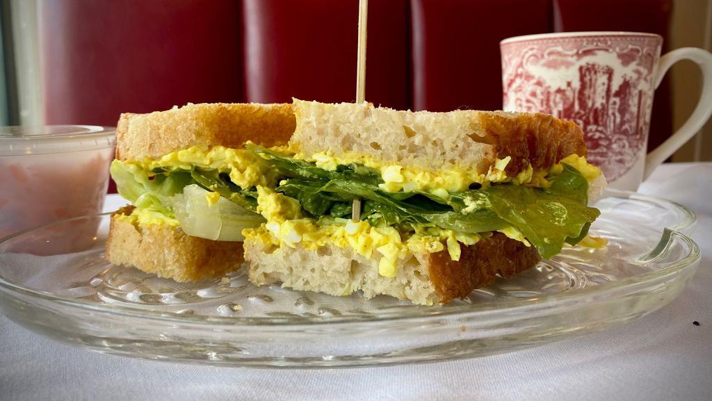 Curried Egg Salad · Vegetarian. Lightly Curried, with Romaine Lettuce.